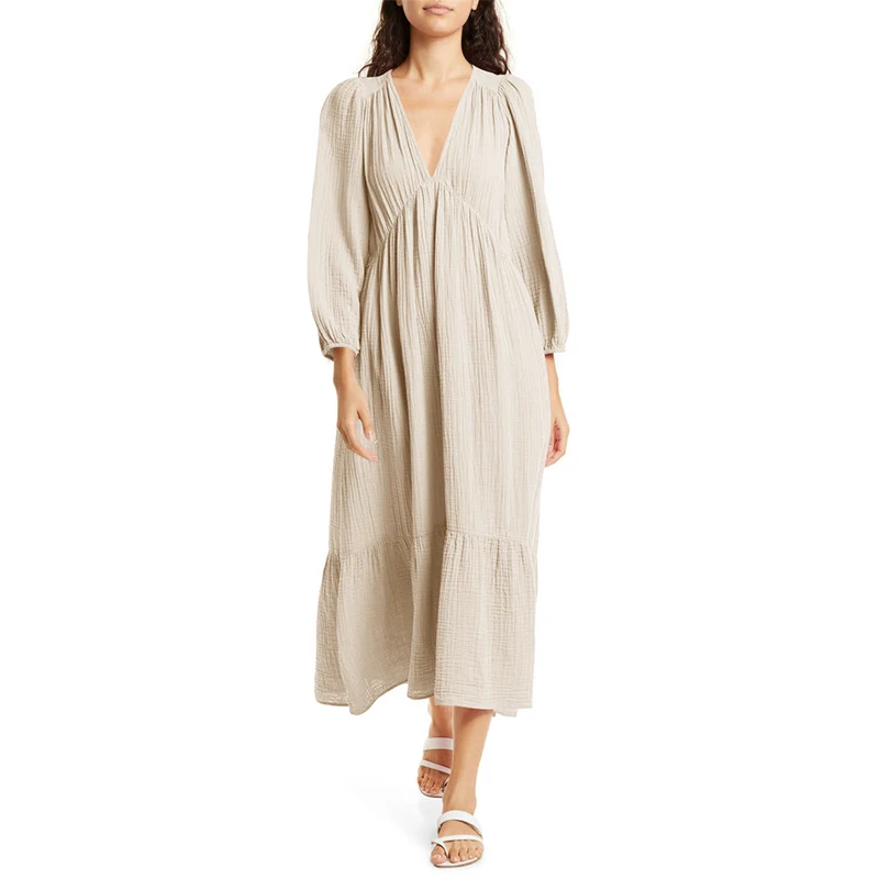 Muslin 100% Cotton Long Sleeve - Linen Dress Wrap review and price