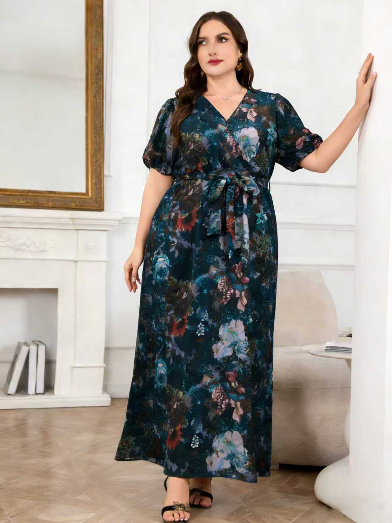 2026 New Arrival Plus Size Wom - Romper Floral Print review and price