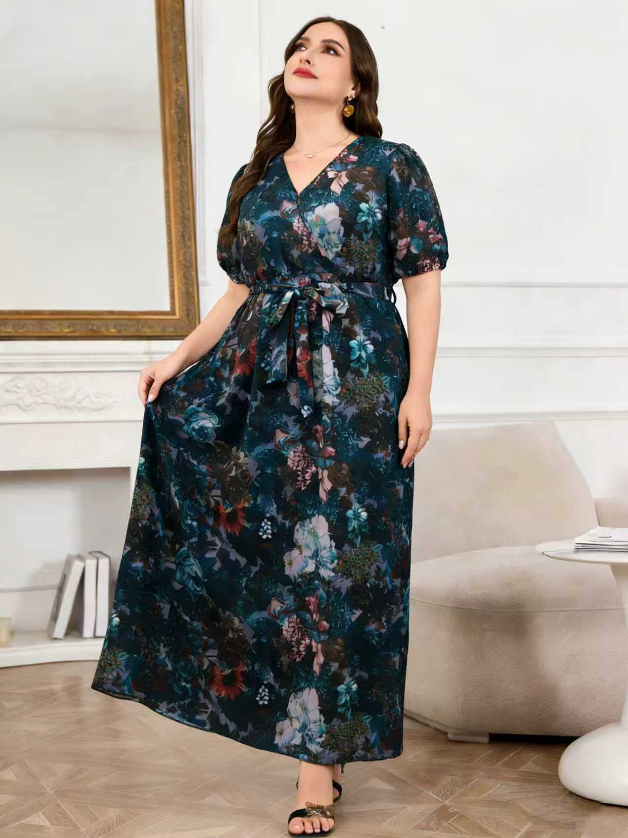 2026 New Arrival Plus Size Wom - Romper Floral Print review and price