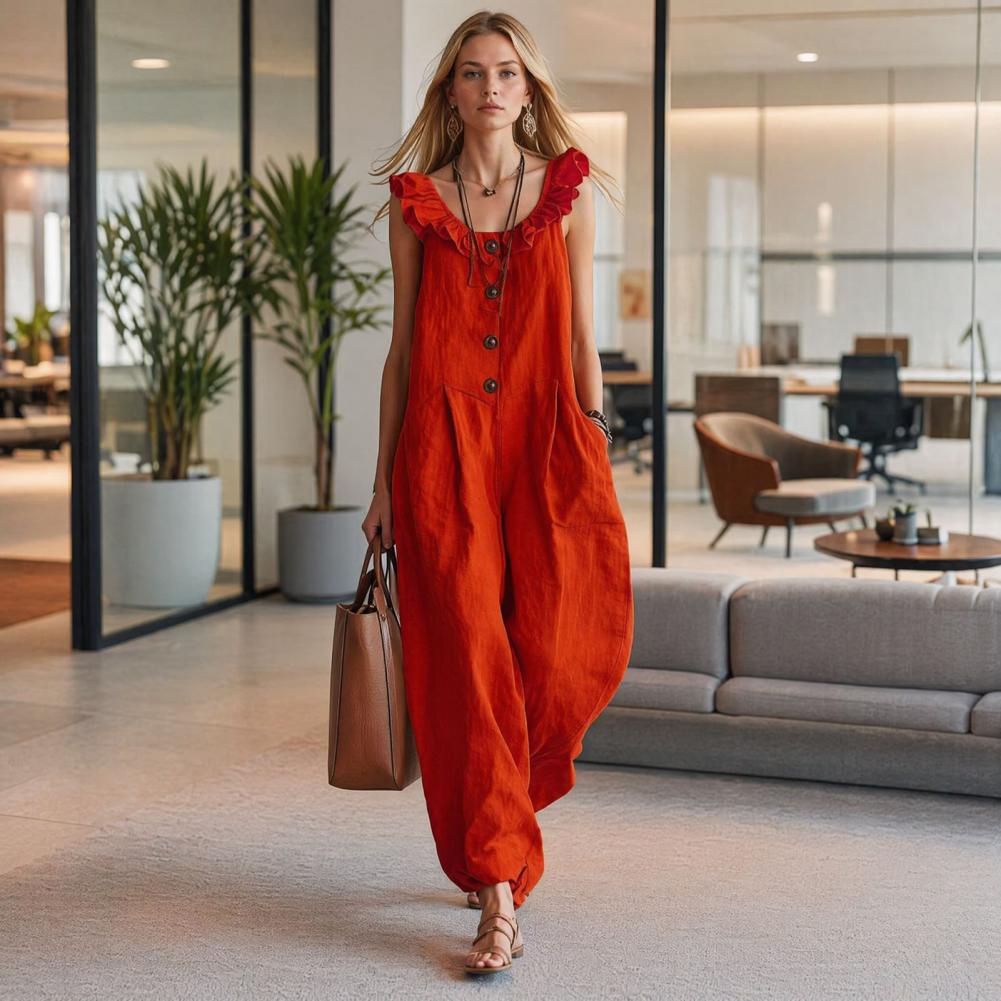 Relaxed Fit Romper Women Women - Jumpsuit Linen Relaxed review and price