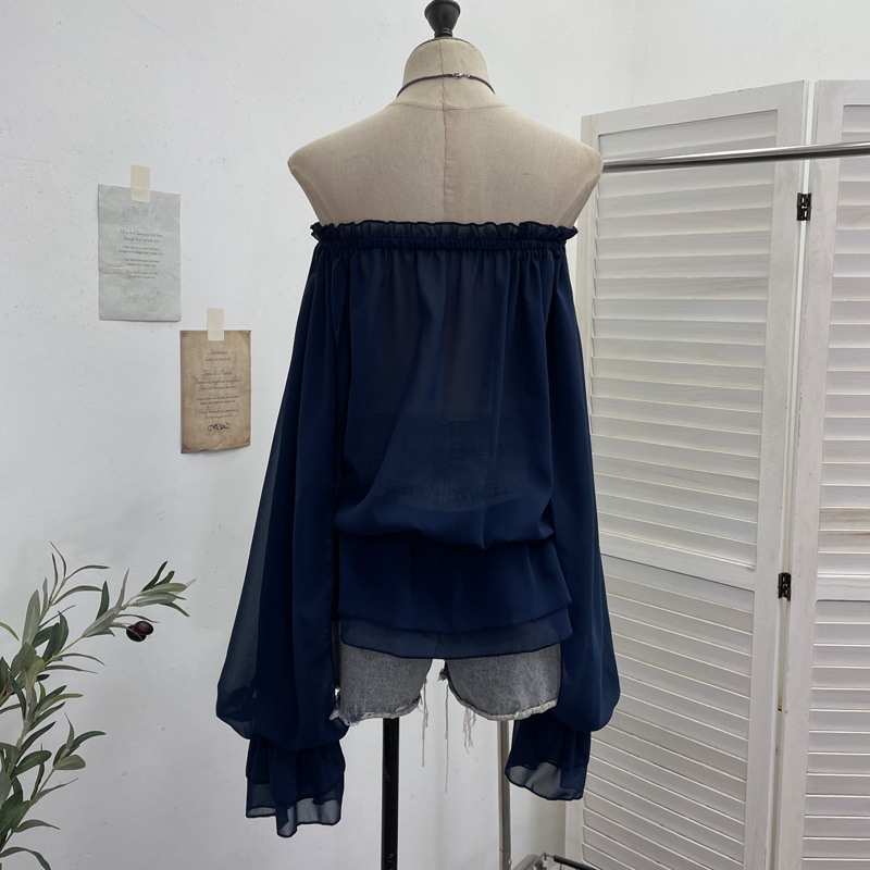 Off The Shoulder Chiffon Shirt - Blouse Off Shoulder review and price