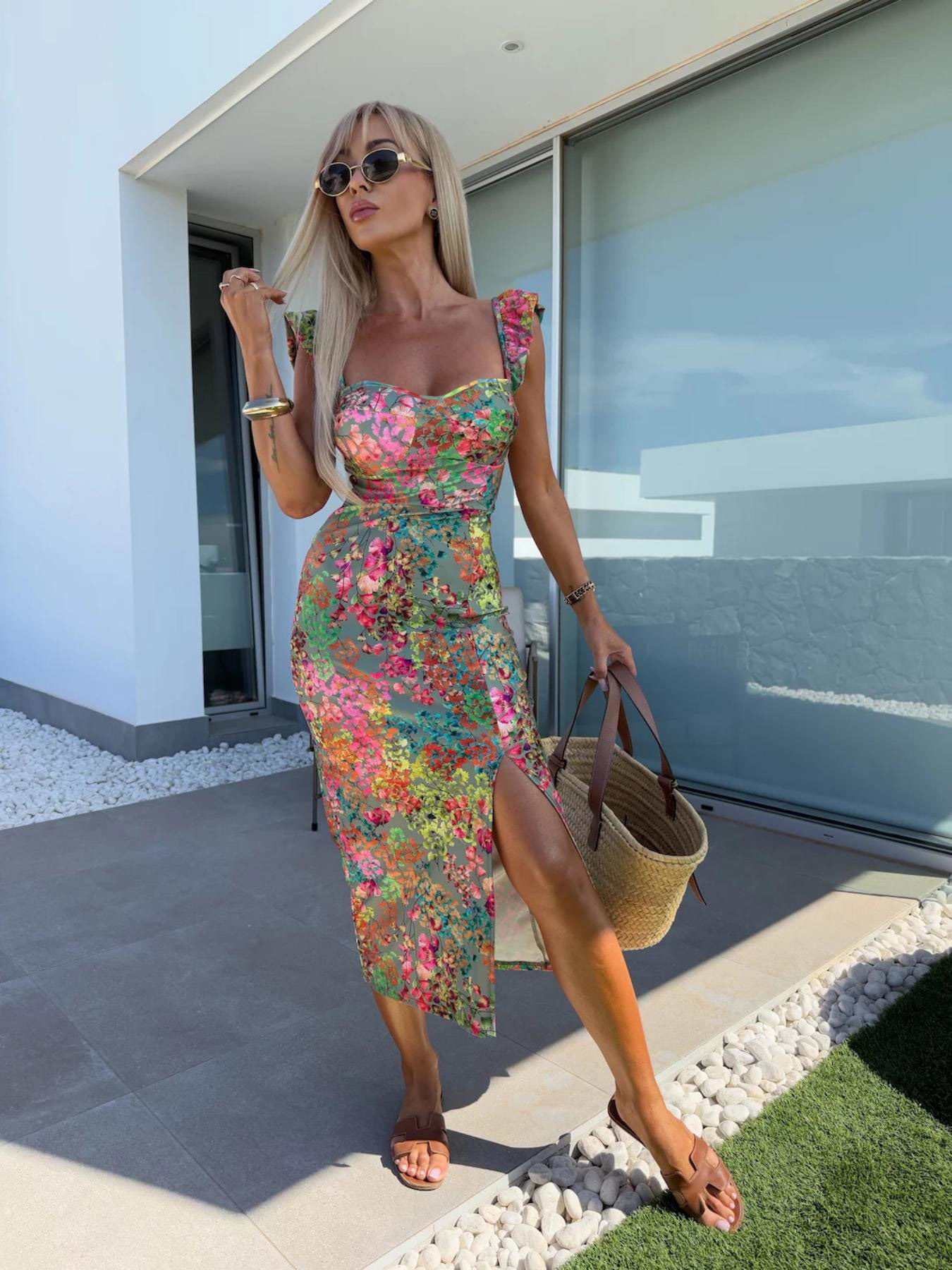 New European and American Summ - Midi Skirt Floral review and price