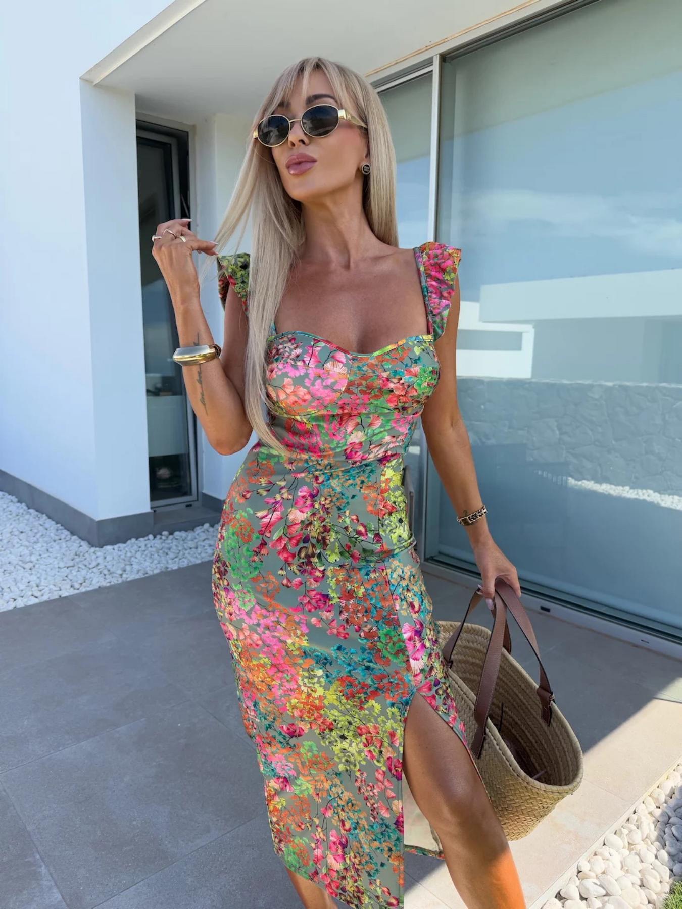 New European and American Summ - Midi Skirt Floral review and price