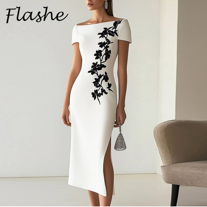 Elegant Dress Women Summer O N - Midi Skirt Floral review and price