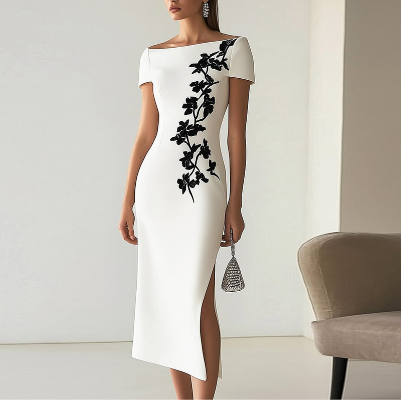 Elegant Dress Women Summer O N - Midi Skirt Floral review and price