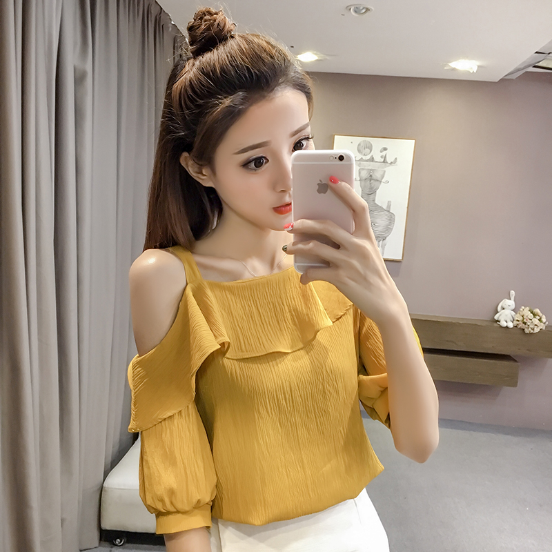 New Summer Women Sexy off-the- - Blouse Off Shoulder review and price
