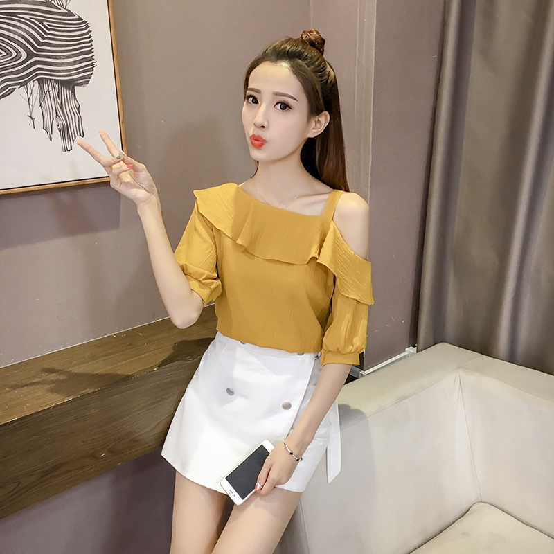 New Summer Women Sexy off-the- - Blouse Off Shoulder review and price